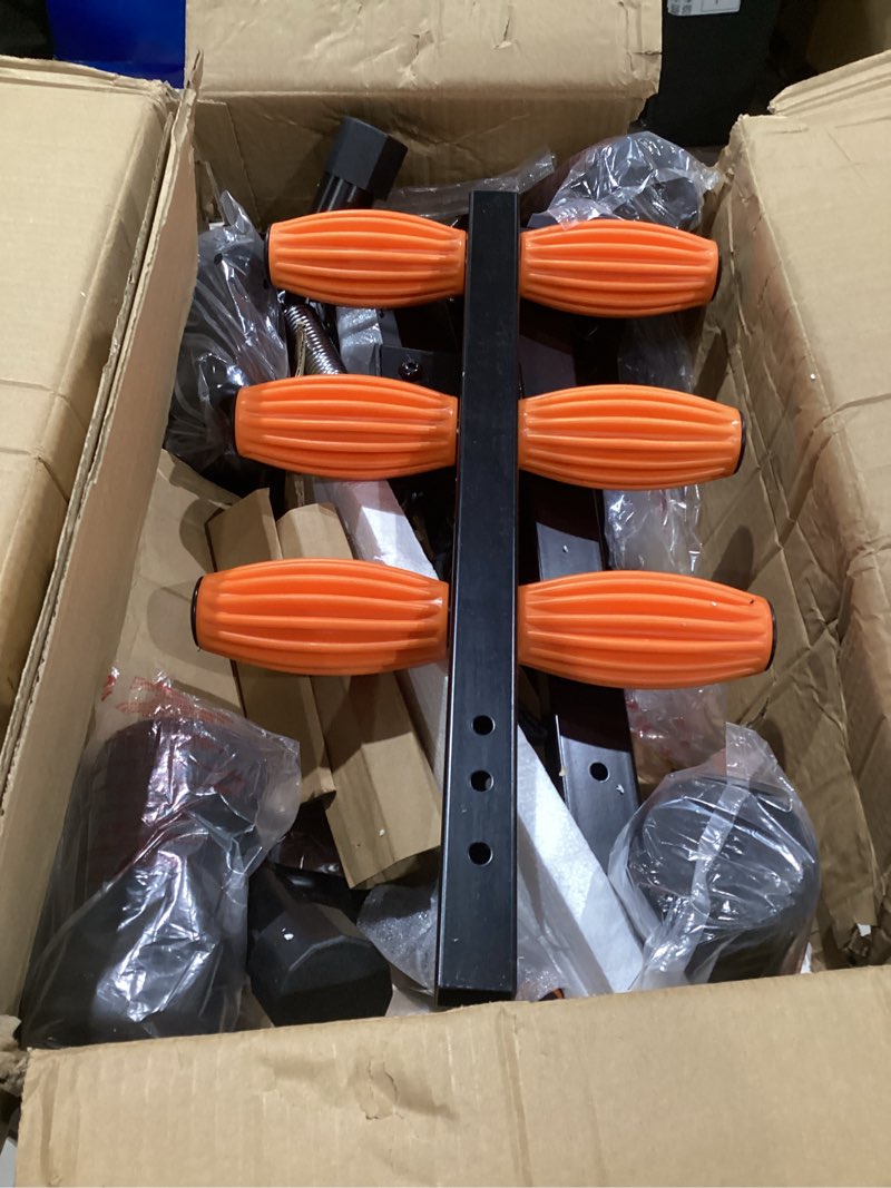 Condition photo showing Good Condition for deep squat machine, adjustable glutes trainer machine, core & abs for low impact lower body workouts, home gym push-up exercises, easy to assemble, 350lbs weight capacity black&orange