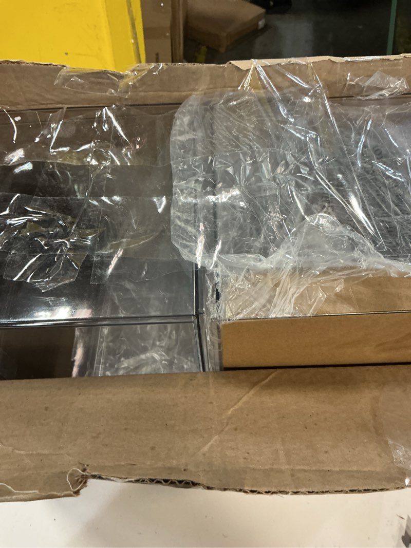 Condition photo showing Good Condition for 6 Pack Stackable Makeup Organizer, 4.4'' Tall Acrylic Bathroom Makeup Organizer and Storage Drawer with Pull-out Handle, Clear Plastic Storage Bins for Vanity,Pantry,Desk,Undersink,Kitchen 6pack Small