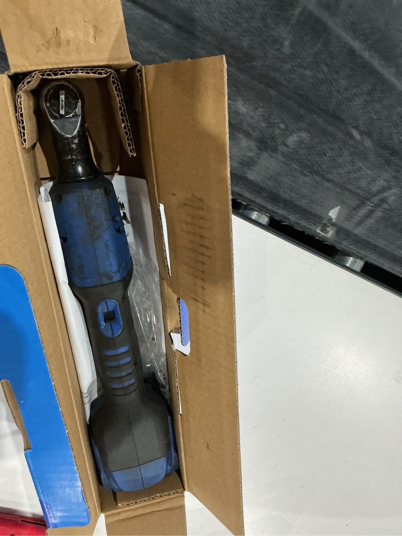 Condition photo showing As Is for kobalt 24-volt variable speed brushless 3/8-in drive cordless ratchet wrench (bare tool)