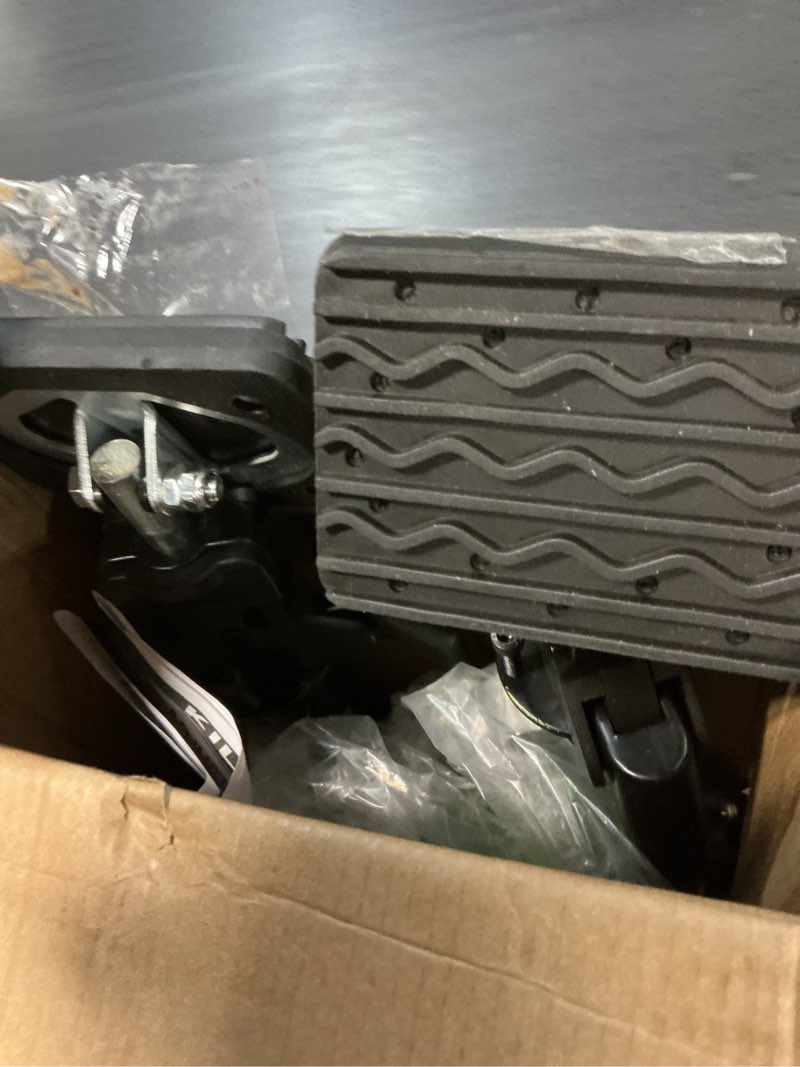 Condition photo showing As Is for adjustable cargo bar, 40" to 79" non-slip truck bed divider, cargo bar for pickup truck bed cargo bars for suvs, trailers, vans, comes with 2 cargo bars, 2 dividers, 1 cargo net 40"-79" 2pc