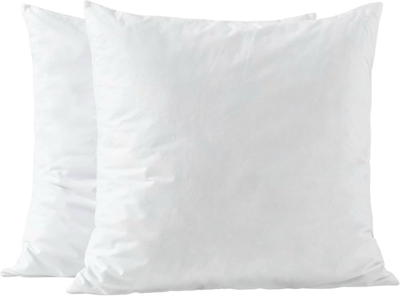 (similar)basic home 18x18 pillow inserts-shredded latex memory foam fill-high density throw pillow inserts with long support-home couch hotel collection-cotton fabric-2 pack