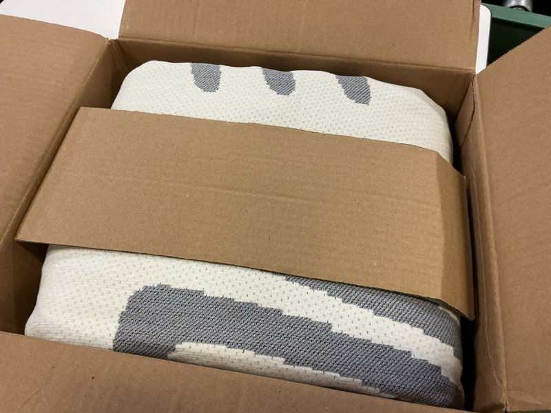 Condition photo showing New/Like New for Hokway Chenille Couch Covers Washable for Dogs, Non-Slip Pet Sofa Cover Furniture Protector, Reversible Sofa Slipcovers with Tassels(Boho Grey,71x118inch) 71x118inch Boho Grey