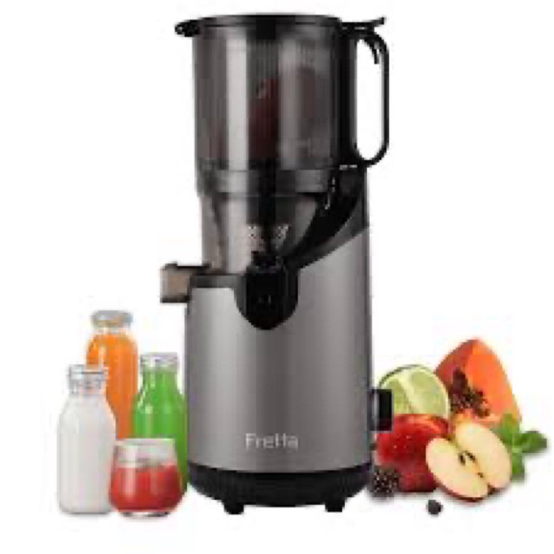 Fretta Juicer Machines Vegetable and Fruit, Cold Press Juicer, High Juice Yield Masticating Juicer,J