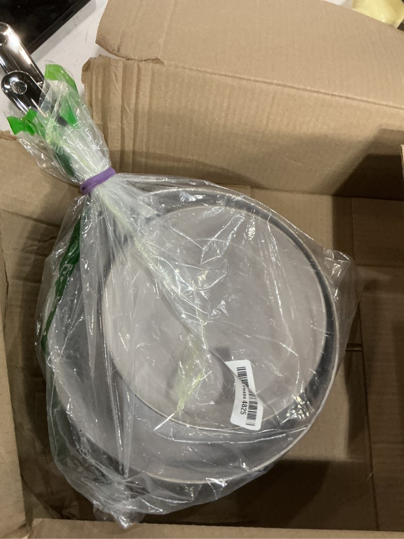 Condition photo showing As Is for GreenPan Nova 8” & 10” 2 Piece Frying Pan Skillet Set, Oprah’s Favorite Things 2024, Induction Suitable PFAS-Free Nontoxic Ceramic Nonstick, Dishwasher & Oven Safe, Quick Even Heating, Ocean Blue 8" and 10" Frying Pan Skillet Set Ocean Blue