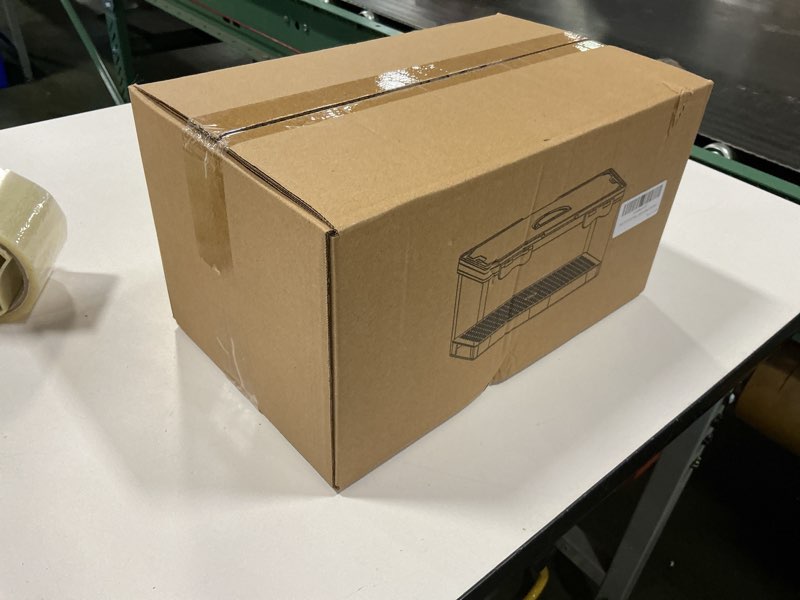 Condition photo showing New/Like New for Large Snackle Box Container, Picnic Basket with Lid and Handle, 8 Big Compartment Clear Organizer Divided Serving Tray for Biscuit, Fruits, Charcuterie - Perfect for Travel, Picnic, Beach & Party 1 Pack (8 Compartments)