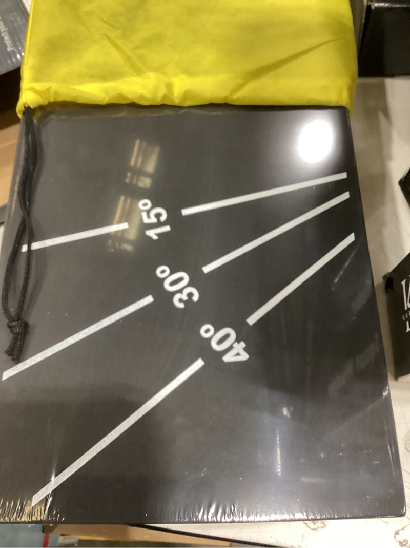 Condition photo showing New/Like New for squat wedge 15°-40° slant board with 5 resistance bands - extra-wide, non-slip board for deep squats & calf stretching - 1000lb capacity