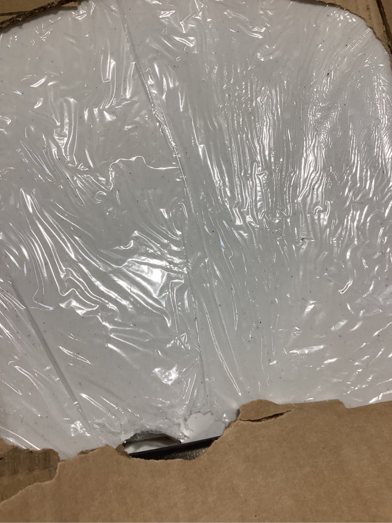 Condition photo showing Good Condition for Folding Table 4 Foot Portable Heavy Duty Plastic Fold-in-Half Utility Table Small Indoor Outdoor Adjustable Height Folding with Carrying Handle, Camping and Party,White White 4FT