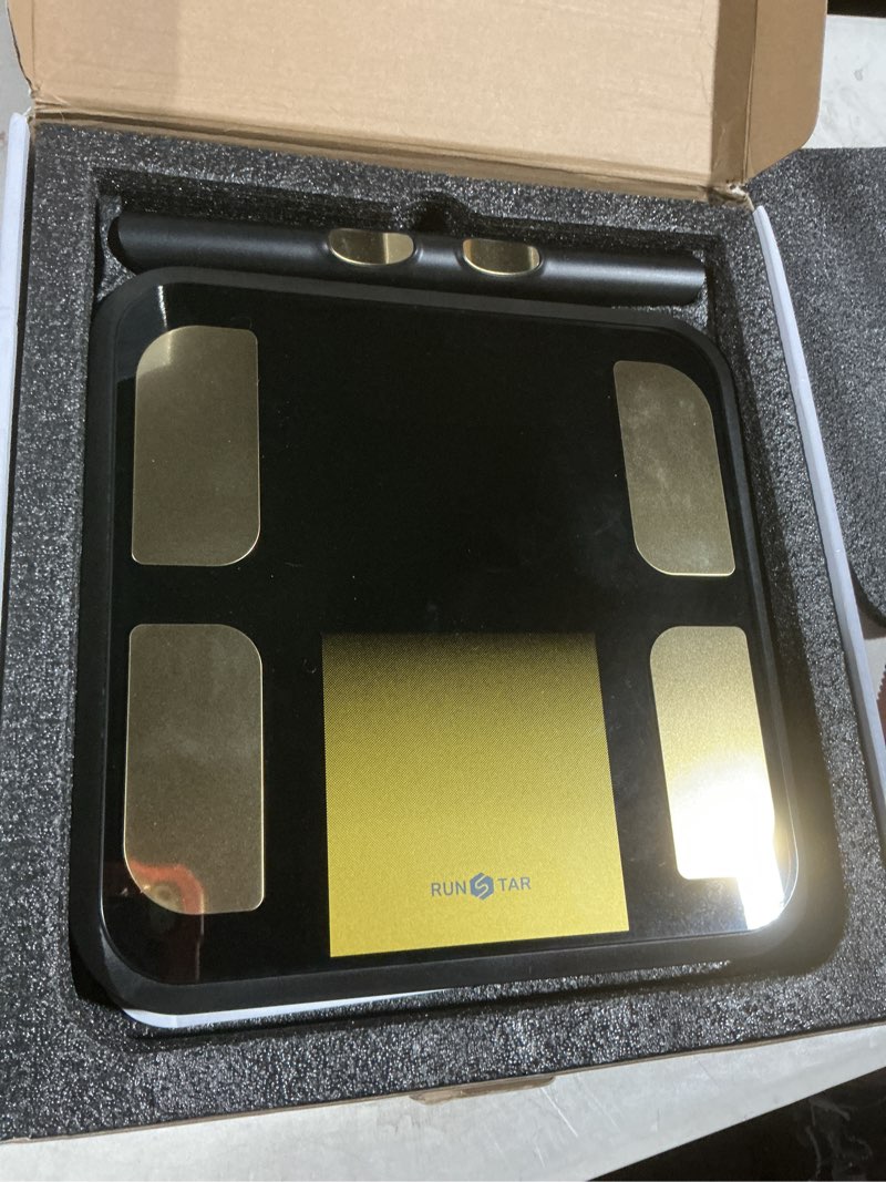 Condition photo showing Good Condition for RunStar Smart Scale for Body Weight, Full-Body Bathroom Scale with 8 Electrodes for BMI, Muscle Mass, 3-Metric Display, High-Accuracy Body Composition Monitor with 28 Metrics & App Connectivity FG2422