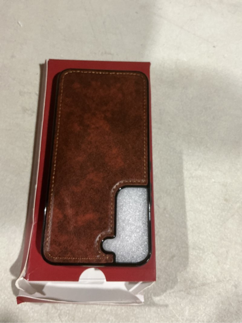 Condition photo showing Good Condition for LOHASIC for Galaxy S22 Case 5G, Premium Leather Luxury PU Non-Slip Grip Rugged Bumper Shockproof Full Body Protective Cover Men Women Phone Cases for Samsung Galaxy S22 (2022) 6.1 inch - Brown Brown for S22 Only