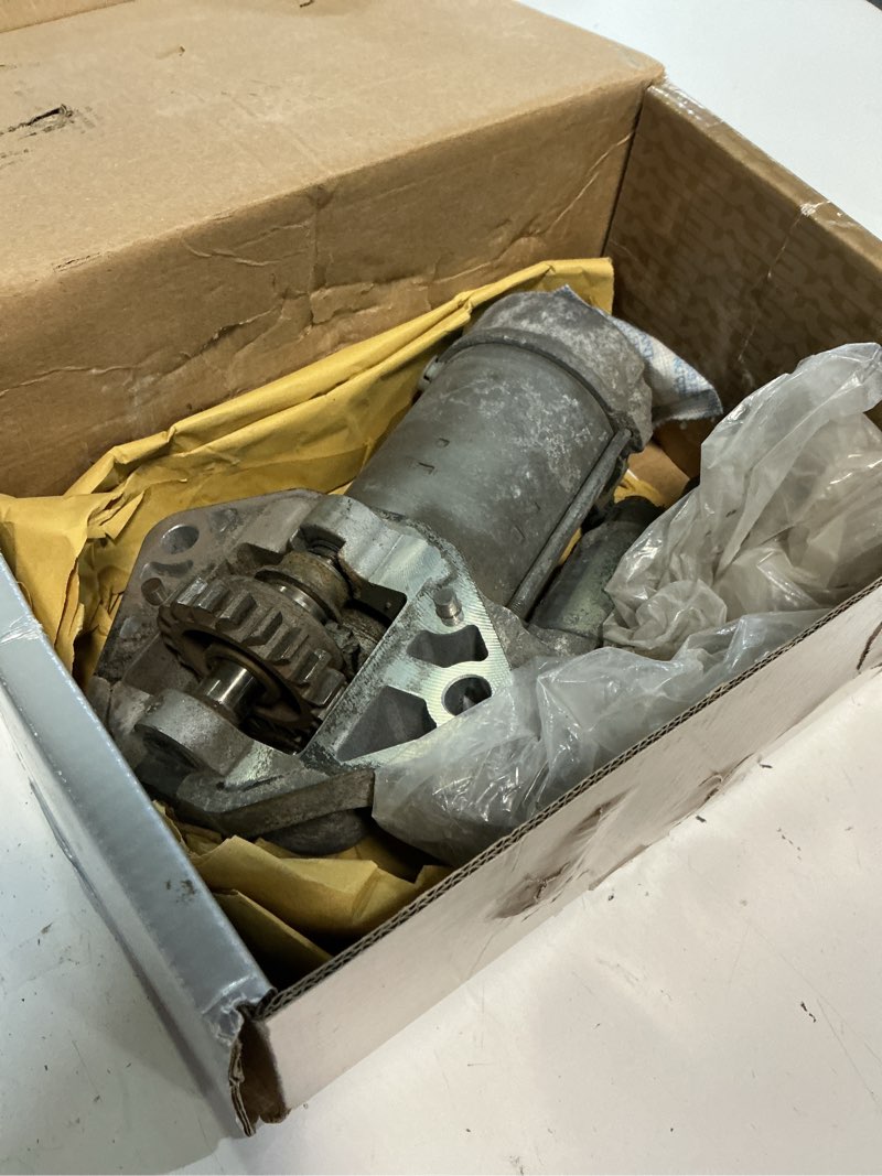 Condition photo showing As Is for tyc 1-19182 starter motor compatible with 2010-2013 acura mdx, black