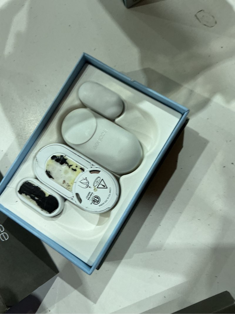 Condition photo showing As Is for ecobee smart sensor for doors & windows 2 pack - wifi contact sensor for home security, energy savings - compatible with smart thermostats - temperature sensor, white