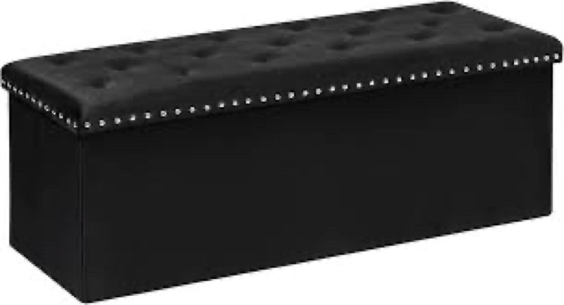 b fsobeiialeo storage ottoman bench, folding tufted ottomans with storage, extra large 140l footrest