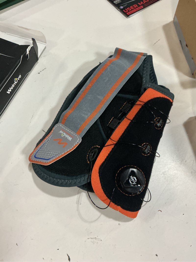 Condition photo showing Good Condition for welnove ankle brace: ankle stabilizer brace for women & men, ankle support sprained for achilles,tendon,sprain,injury recovery, comfortable compression & breathable design (m, j-shaped plate) medium