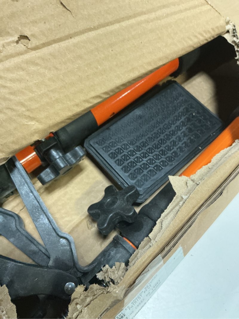 Condition photo showing As Is for adjustable support pole - cabinet jack, drywall lift, 45"-114" adjustable height, supports up to 154lbs, 3rd hand,cabinet jacks for installing cabinets,ceiling, cargo bars,(45"-114" 2pc)