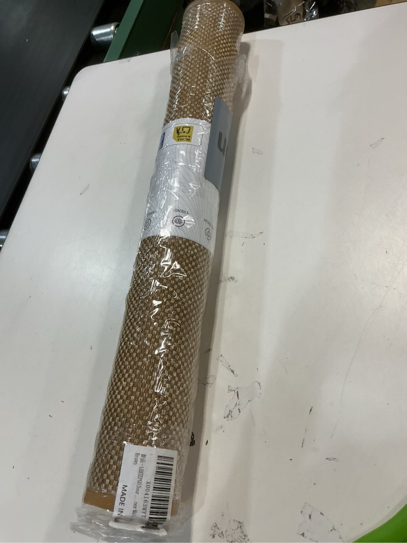 Condition photo showing New/Like New for LEKEEPGO Door Mat 24"x47", Non Slip Door Mat Indoor Entrance, Rubber Backing Front Indoor Door mat Washable Absorbent Low-Profile Entryway Entry Resist Dirt Inside Door Mats, Light Brown 1'11" x 3'11" (Rectangular) Light Brown