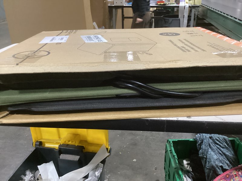 Condition photo showing Good Condition for K&H Pet Products Extra-Wide Heated Outdoor Cat House for Outside Pets in Winter, Weatherproof Outdoor House for Ferals, Insulated Shelter, 2 Doors, Waterproof Heated Cat Bed, Safety Listed - Olive