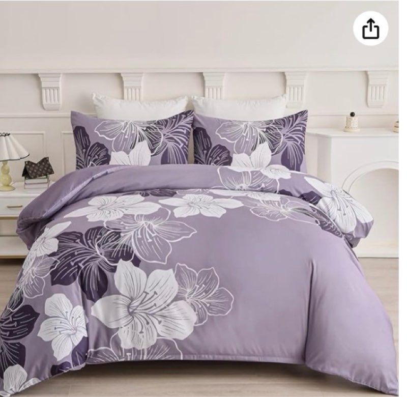 Sets No featured offers available Learn more  Currently unavailable. We don't know when or if this item will be back in stock. Deliver to United States Add to Wish List                       DJY King Duvet Cover Set 3 Piece Purple Flower Bedding King Set Breathable Comforter Covers with 2 Pillow Shams Zipper Stitch Bedding Duvet Cover Set for All Season (90&#34;x104&#34;) Touch the image to zoom in DJY King Duvet Cover Set 3 Piece Purple Flower Bedding King Set Breathable Comforter Covers with 2 Pillow Shams Zipper Stitch Bedding Duvet Cover Set for All Season (90"x104"