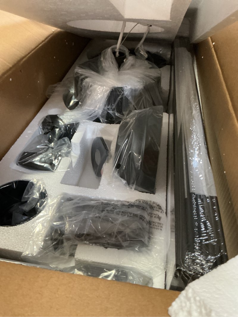 Condition photo showing Good Condition for 72 inch ceiling fan no light with remote, black large ceiling fan without light with quiet reversible dc motor, 6-speeds, 8 blades, indoor/outdoor modern ceiling fans for patios, living room, garage black 72 inch