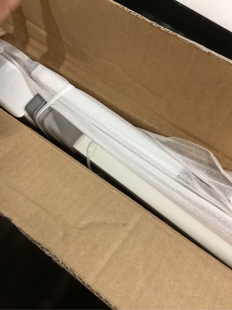 Condition photo showing Good Condition for regalo safety 38" baby gate for doorways & bottom of stairs, pressure mount design for babies, toddlers & pets, tested & safe for 30 years, american designed, american owned, white white 29-38.5"w x 30"h