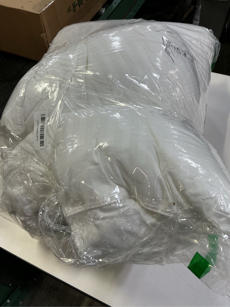 Condition photo showing As Is for Beckham Hotel Collection Bed Pillows King Size Set of 2 - Down Alternative Pillow for Back, Stomach or Side Sleepers