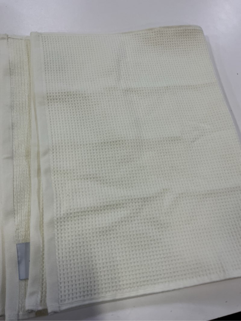 Condition photo showing Good Condition for 100% cotton waffle terry towel machine wash cold turkish cotton bath mat bundle size 19x30