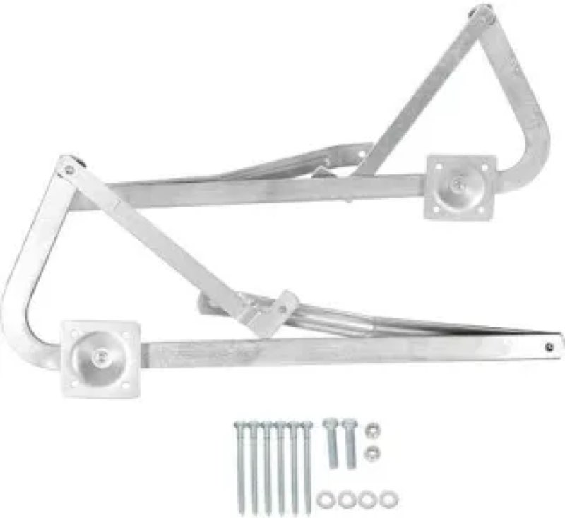 Aulpq 55-2 Attic Ladder Spreader Hinge Arms with Springs 56-1, for After 2010 Werner Mk 5, WU2210, W