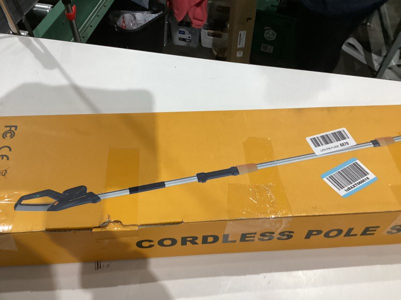 Condition photo showing New/Like New for cordless pole saw 8-inch compatible with dewalt 20v max battery, electric pole saws for tree trimming battery powered, extension up to14.2-feet pole chainsaw (battery not included)