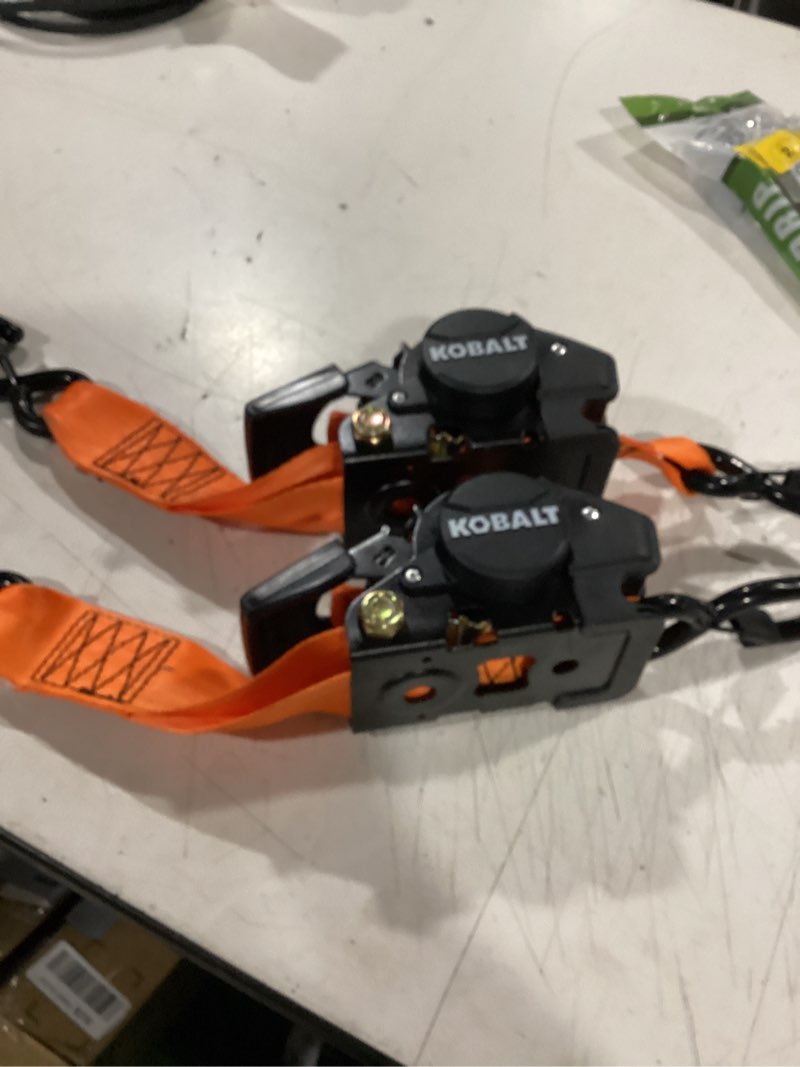 Condition photo showing As Is for kobalt retractable straps 2 pack