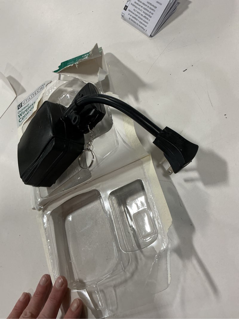 Condition photo showing As Is for Utilitech 13-amp Black Wireless Remote Control Light Switch by Utilitech