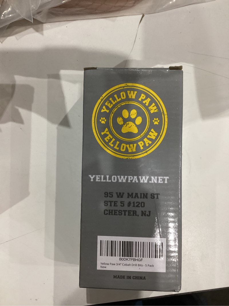 Condition photo showing New/Like New for 3/4 Inch Drill Bit for Metal - Industrial Grade M35 Cobalt Titanium Aluminum Nitrite - 3/4" Diameter & Total Length of 6" with Working Length of 3" Easily Drill Into Metal, Steel, & Aluminum 3/4" 1