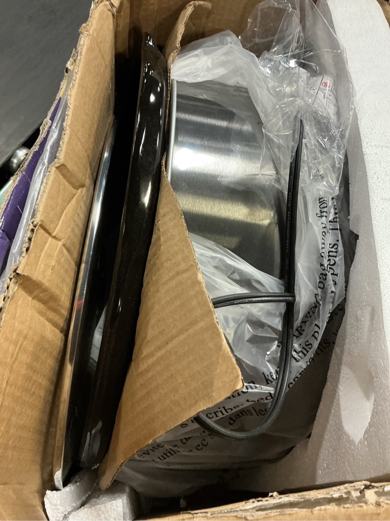 Condition photo showing Good Condition for Crock-Pot Large 8-Quart Programmable Slow Cooker with Auto Warm Setting Black Stainless Steel