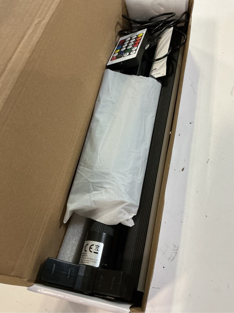 Condition photo showing Good Condition for rgb led corner floor lamp, 16 million colors with music sync & remote control, dimmable foldable minimalist floor lamp for gaming room, living room, bedroom, christmas party decor