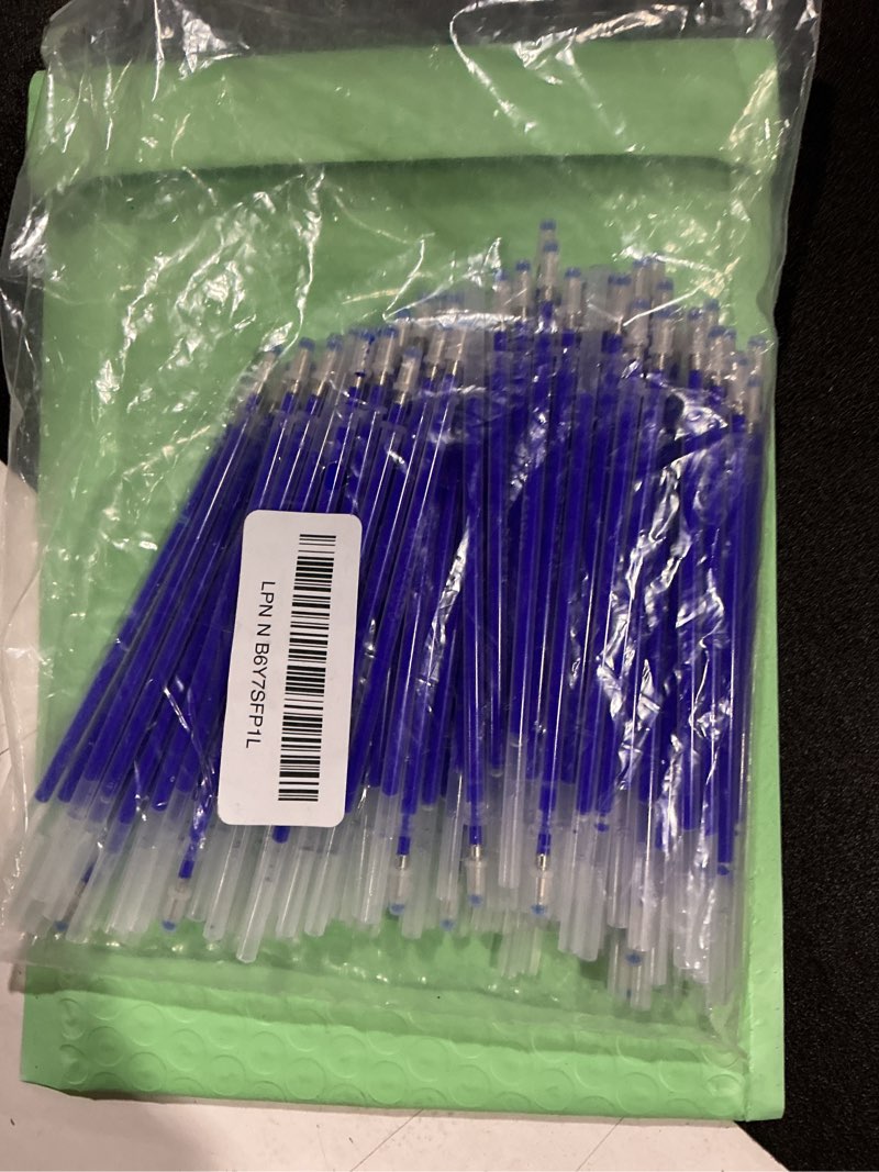 Condition photo showing Good Condition for 100 pcs heat erasable fabric refills, disappearing ink pen for fabric quilting sewing, fabric marking pens fabric markers