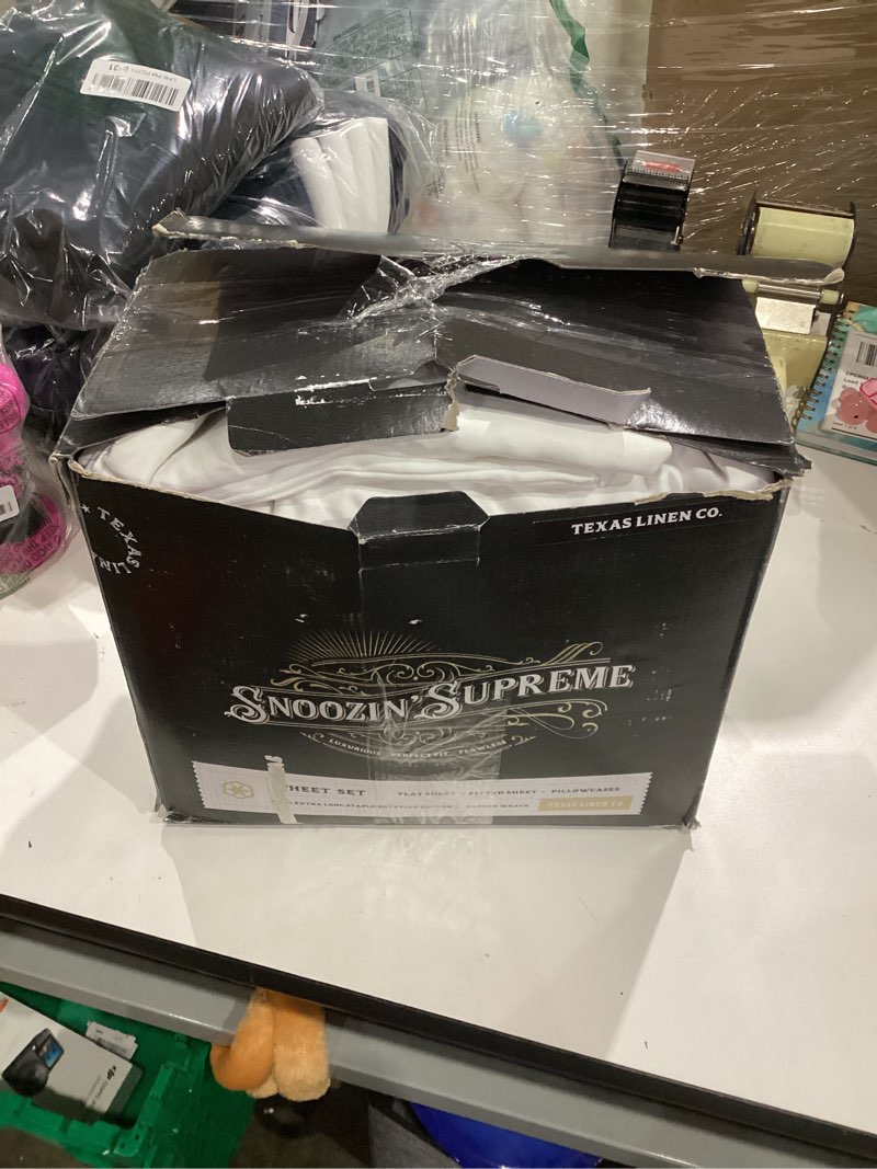 texas linen co. 100% egyptian cotton sheets king size - 2000 series luxury king bed sheet set, silky