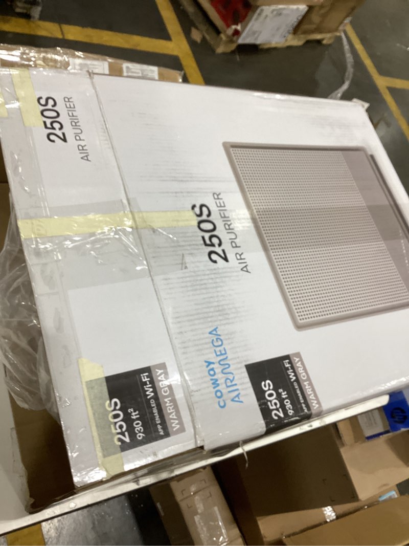Condition photo showing As Is for COWAY Air Purifiers for Home Large Room Up to 1,860 ft², Washable Pre-Filter and HEPA Filter for Smoke, Allergies, Pet Dander, Odor, AQI, App Control, Smart, 3yr Warranty, Airmega 250S Wifi