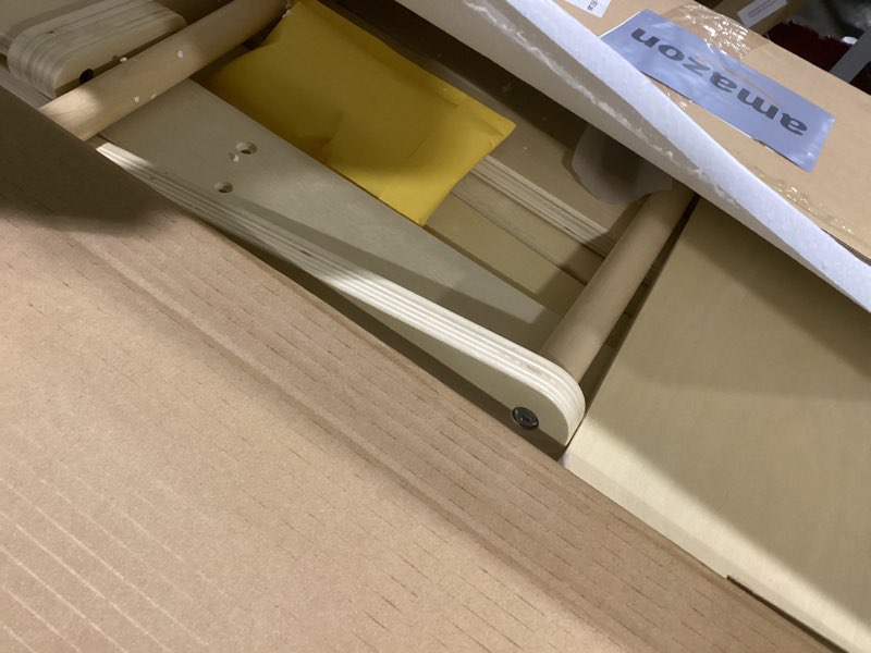 Condition photo showing Good Condition for Foldable Toddler Learning Standing Tower, WOOD CITY Montessori Kitchen Step Stool Helper with 3 Adjustable Heights Learning Kitchen Tower (White)