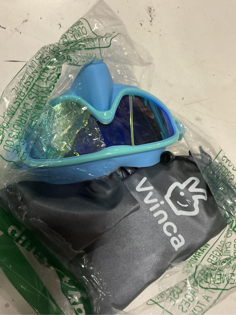 Condition photo showing Good Condition for vvinca 2 pack kids swim goggles with nose cover for 3-14, wide view anti-fog uv protection swimming mask for boys girls 01-pink & blue