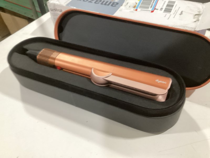 Condition photo showing Good Condition for dyson airstrait™ straightener, wet to dry hair straightener, no heat damage, no hot plates, all hair types amber silk