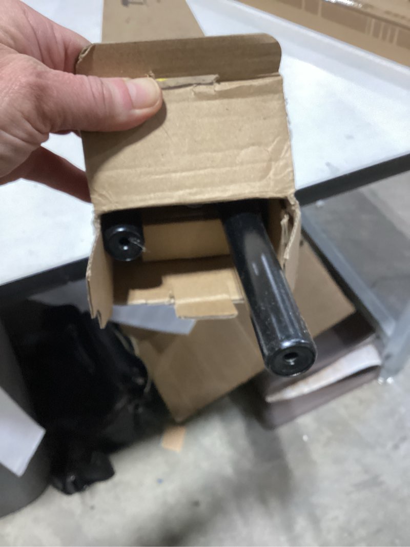 Condition photo showing Good Condition for tonial bay window curtain rods, 36 to 72 inch center rod for window, 20 to 36 inch side rods for windows 3/4 inch decorative drapery rods with small cap finial, light black light black 36-72"(3 sided)