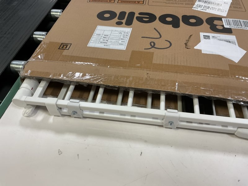 Condition photo showing Good Condition for Babelio Baby Gate for Stairs, Kitchen & Doorways, No Bottom Bar| Easy Installation| One-Handed Operation| Auto-Close| Hardware Mount (Drill Needed) Safety Dog Gate (White - B17, 24-39" W, 28" H)