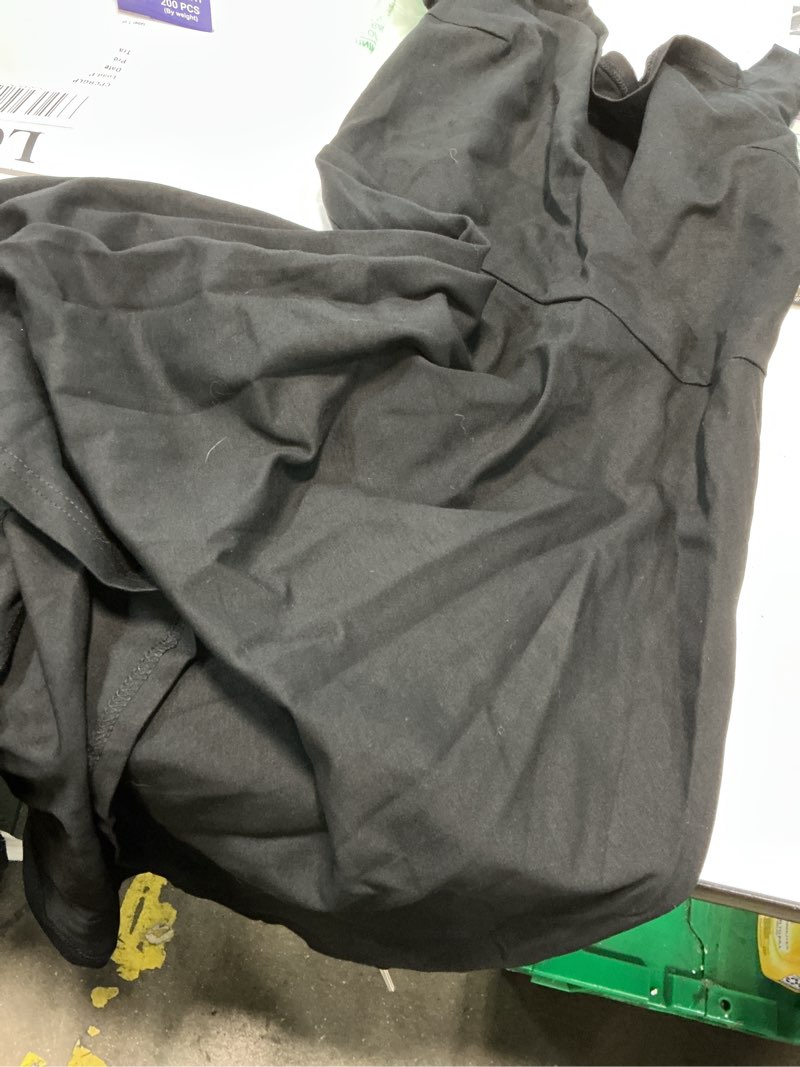 Condition photo showing As Is for sarin mathews womens off the shoulder short sleeve high low cocktail skater dress medium black
