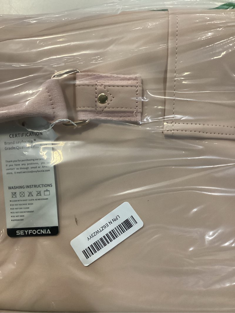 Condition photo showing New/Like New for seyfocnia convertible carry on garment bag for women, garment bags for travel with shoe pouch 2 in 1 hanging suitcase suit bag for women travel duffle bag garment bag a1-pink