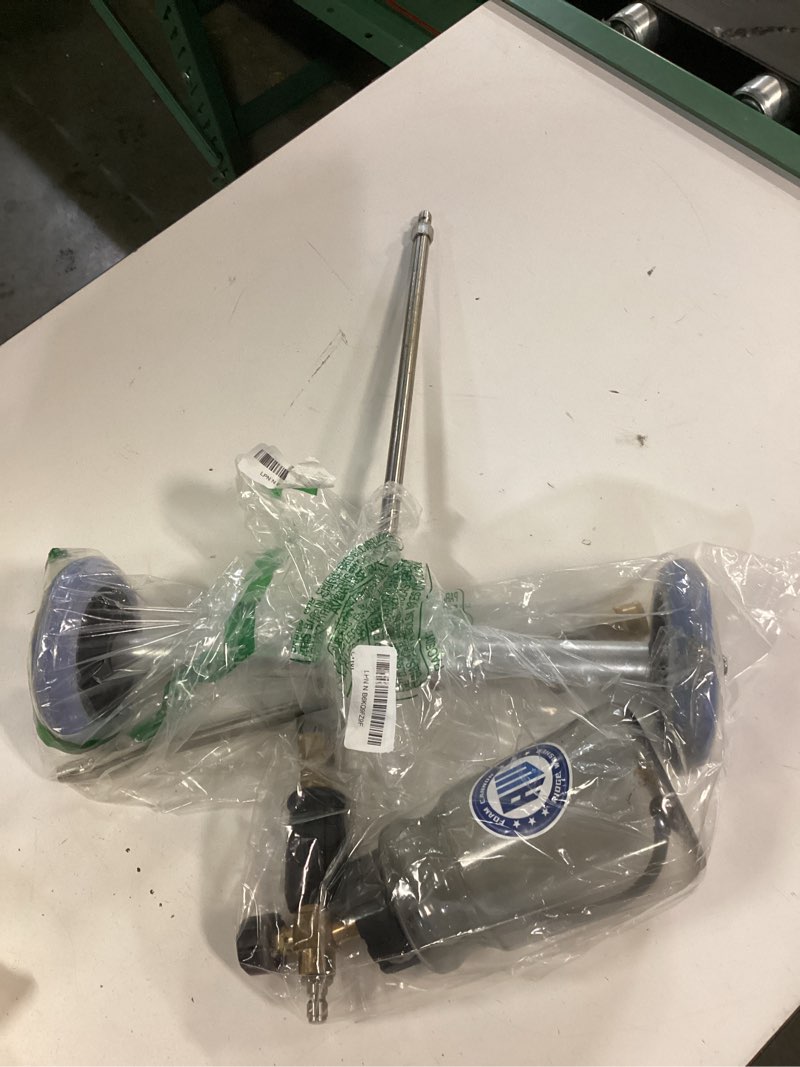 Condition photo showing As Is for ridge washer pressure washer undercarriage cleaner, 16 inch undercarriage washer with foam cannon, under car cleaner with straight extension wand, 4000 psi 16 inch+foam cannon