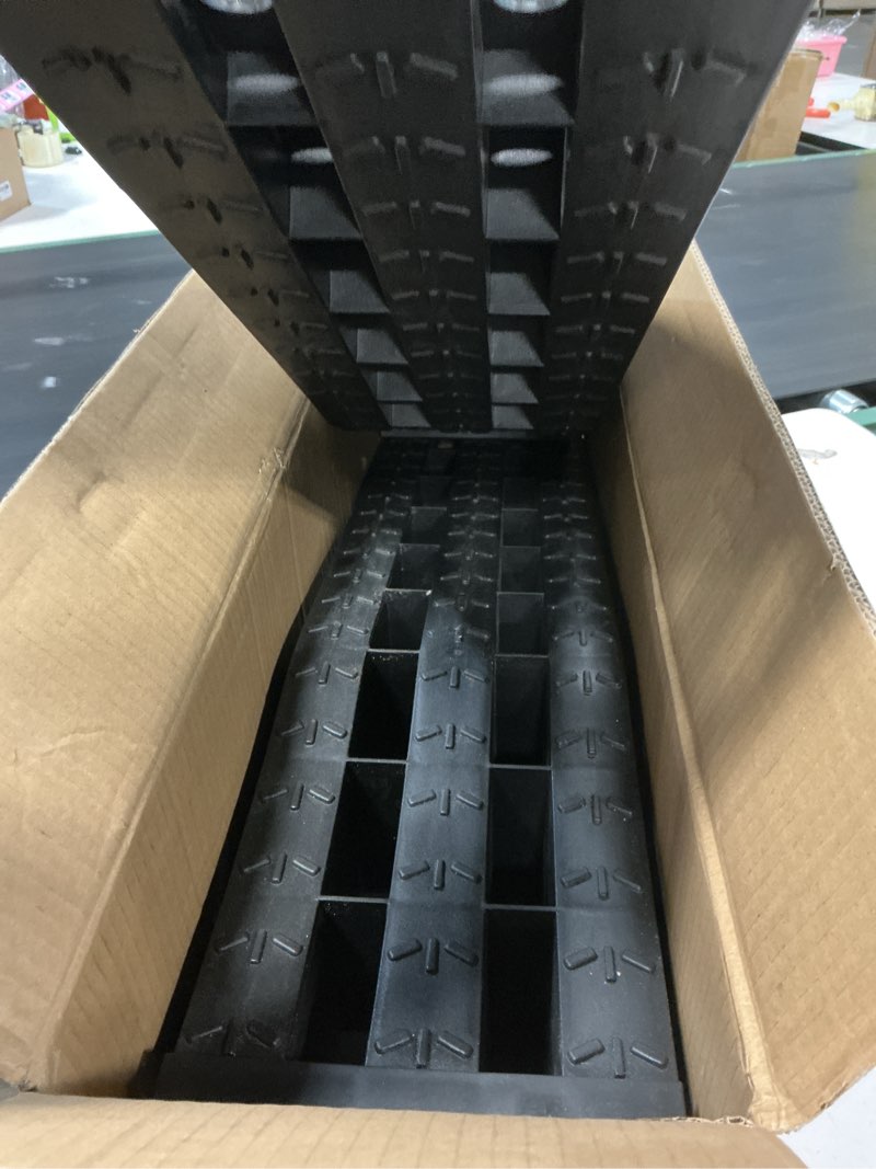 Condition photo showing Good Condition for ROBLOCK Heavy Duty Car Ramps for Oil Changes and Jack Support, Portable Low Profile Car Ramps for High Lift, Vehicle Ramps for Garage, 31.5''x8.1''x4.9'', G.V.W 10000 LBS, 2 Packs RBTS270