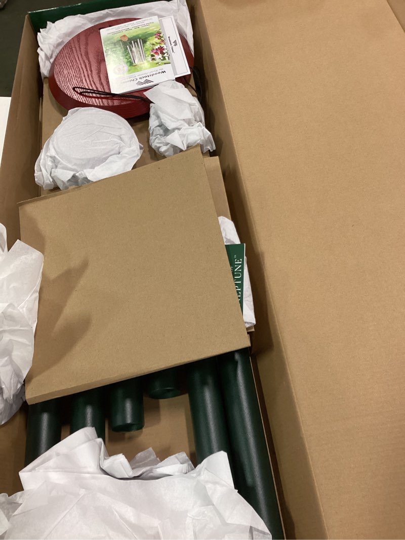 Condition photo showing Good Condition for Woodstock Chimes Neptune Wind Chime for Outside 54" Large Evergreen, Deep Tone Sound for Outdoor Garden, Patio, Porch Decor, Encore Collection DCE54