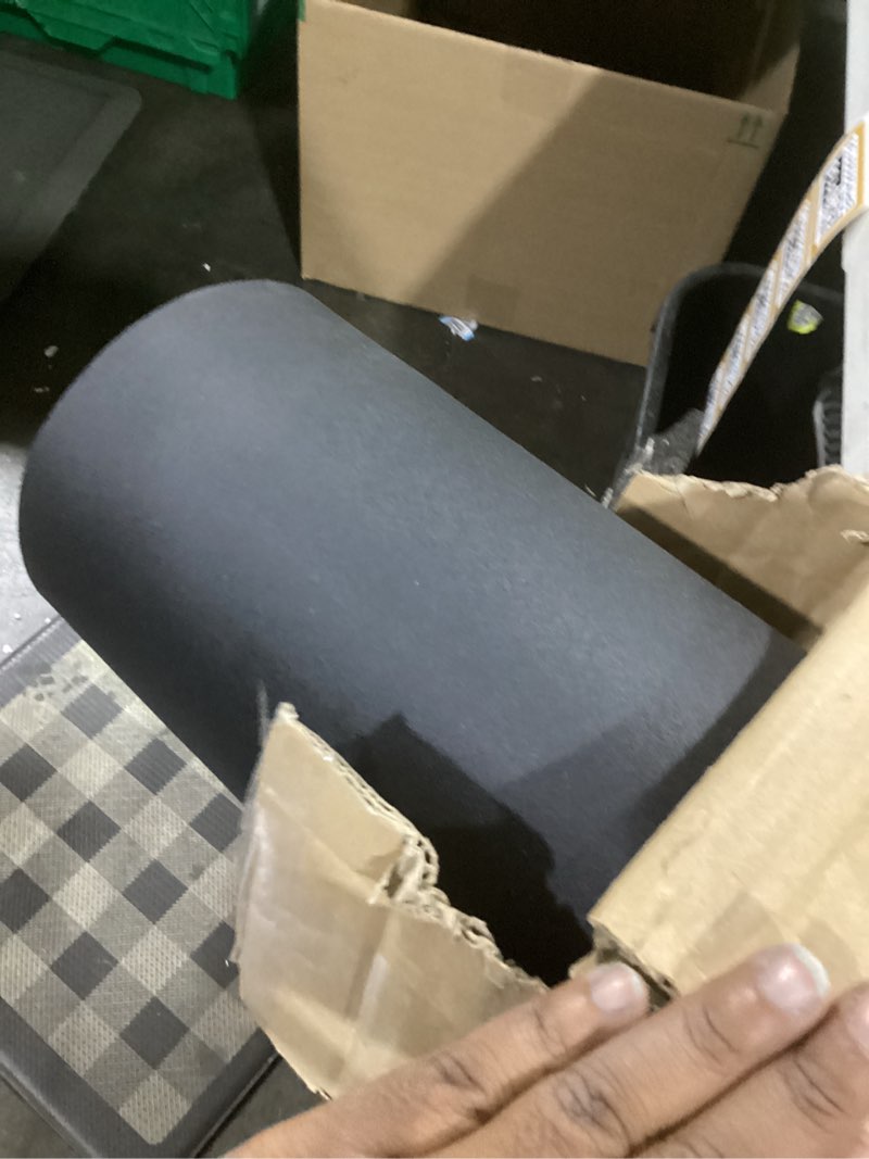 Condition photo showing Good Condition for barber shop salon floor chair mat - black semi circle hair stylist station anti fatigue mats - 3x4 - 1/2" thick 3?x4?