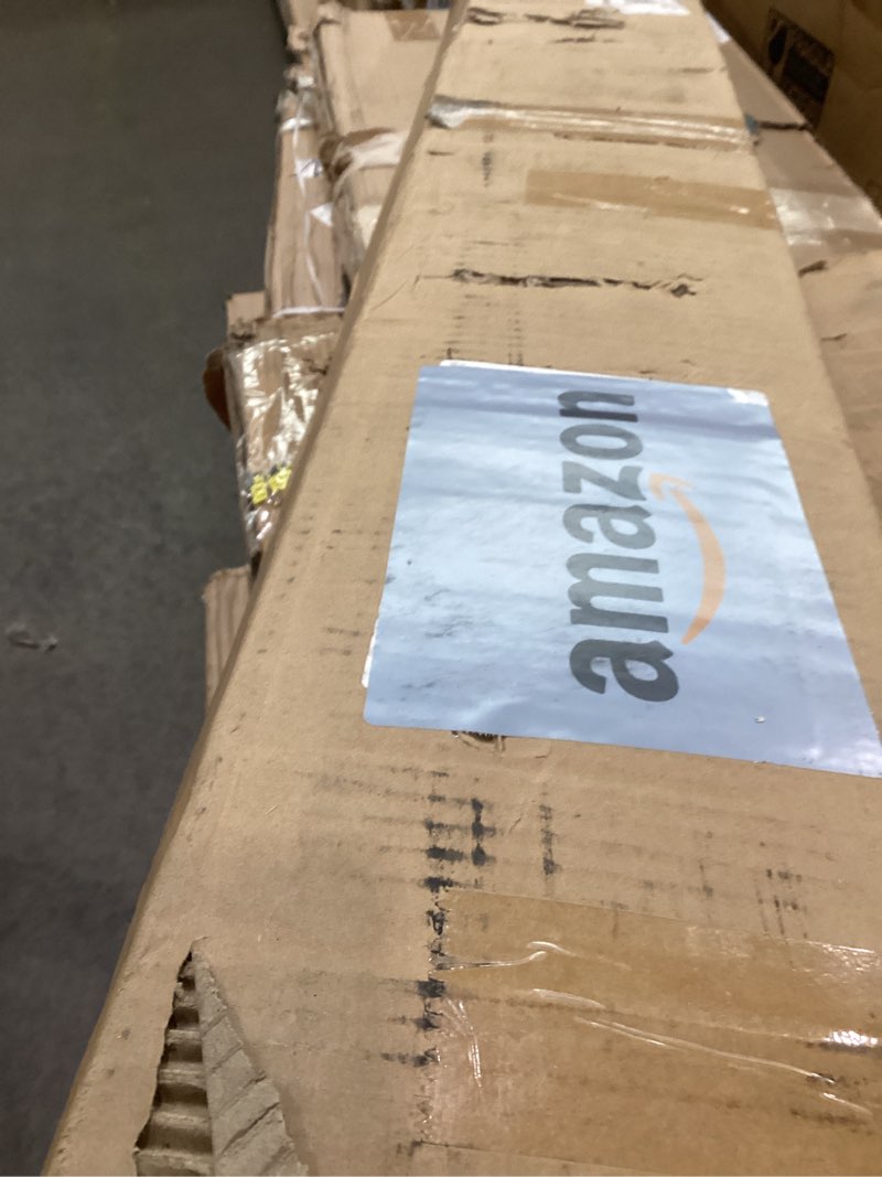 Condition photo showing As Is for 7.5x25 FT Garage Floor Mat, 2.8mm Thickened PVC Flooring Roll for Under Car, 188 SQFT Diamond Plate Black Garage Mats for Garage, Warehouse, Basement, Gyms, Trailer?Included Tapes? Black 7.5x25 FT