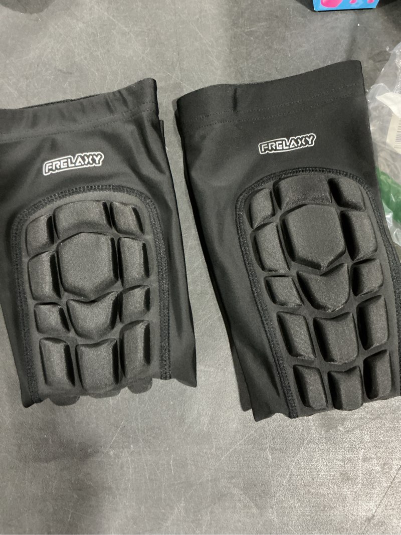 Condition photo showing Good Condition for Frelaxy Padded Elbow Forearm Sleeves 2 Pack Compression Crashproof Arm Pads for Football Basketball Volleyball Soccer X-Large Black