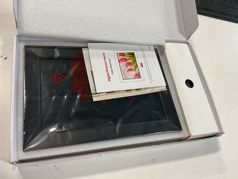 Condition photo showing New/Like New for frameo wifi digital picture frame, temash 10.1" digital photo frame 32g memory with 1280*800 ips touchscreen, auto rotate, gift for a loved one!