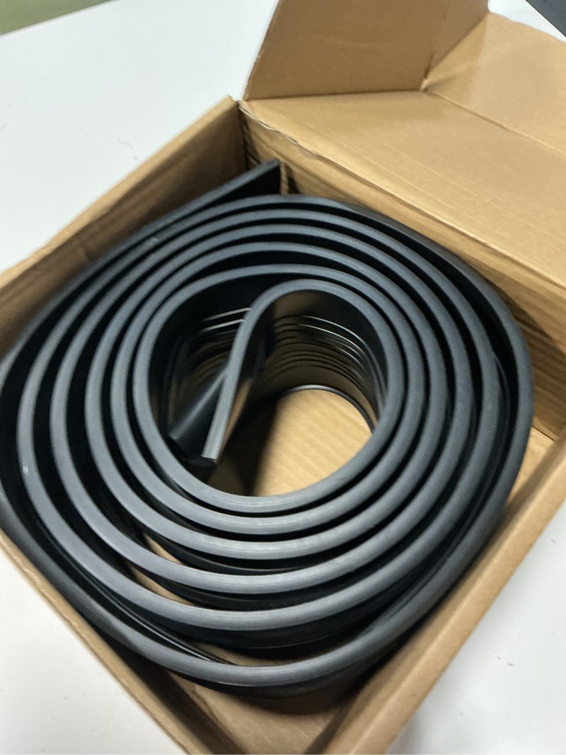 Condition photo showing Good Condition for garage door bottom seal rubber,1/4" t-ends garage door weather stripping, 4" wide replacement seal 10 feet 1/4" t- end seal